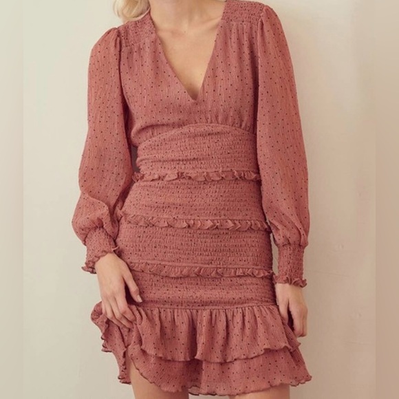 Storia Dresses & Skirts - Storia Medium Terracotta Long Sleeve Dress